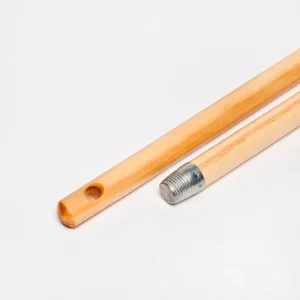 Bezemsteel hout 1,30m met Duitse draad FSC 100%