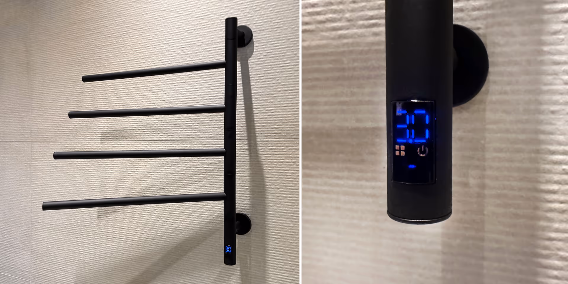 B DUTCH radiator Porta Turnable Arms matt black