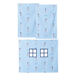 Hoppekids Tin Soldier Gordijn verhoogde halfhoogslaper 70×160