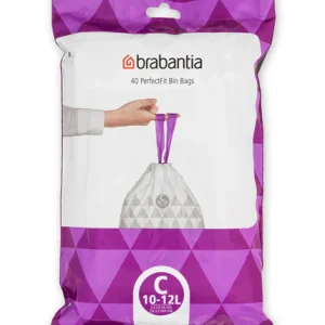 Brabantia PerfectFit 10-12 liter vuilniszakken C dispenser pack 40 zakken
