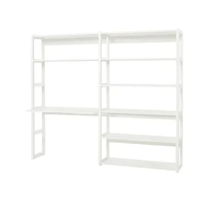 Hoppekids Storey bureau met boekenkast – 8 legplanken – 100 cm