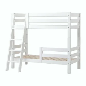 Hoppekids ECO Luxury stapelbed met uitvalbeschermer 70×160 – schuine ladder