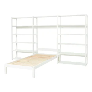 Hoppekids Storey bed 90×200 met boekenkast – 14 legplanken