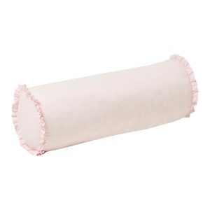 Hoppekids Winter Wonderland rond kussen – roze