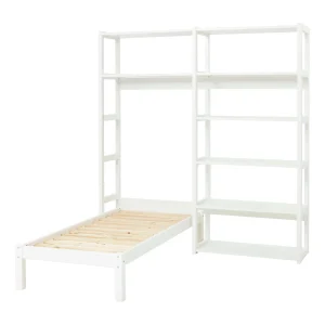 Hoppekids Storey bed 70×160 met boekenkast – 8 legplanken