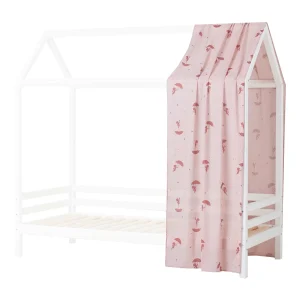 Hoppekids Ole Lukoie gordijn – huisbed 90×200 , Rood