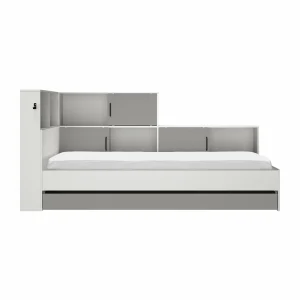 Diagone Erwan Opbergbed wit / grijs