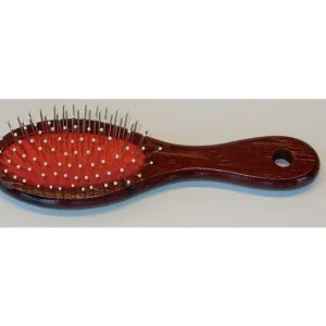 Haarborstel 16,5cm ovaal klein hout 309p