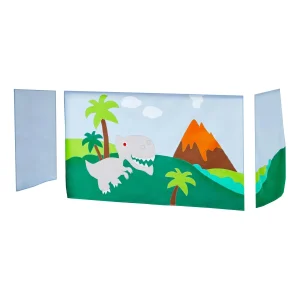 Hoppekids Dinosaur gordijn – halfhoog en stapelbed 70×160