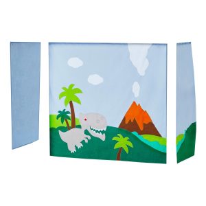 Hoppekids Dinosaur gordijn – verhoogde halfhoogslaper 70×160