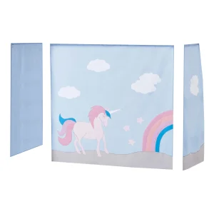 Hoppekids Unicorn gordijn – verhoogde halfhoogslaper 70×160