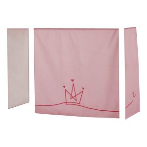 Hoppekids PRINCESS Gordijn – verhoogde halfhoogslaper 70×160