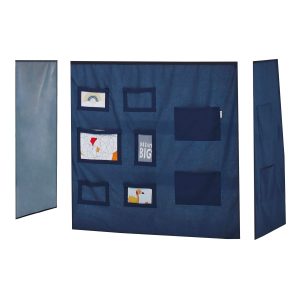 Hoppekids Creator blauw gordijn – verhoogde halfhoogslaper 70×160