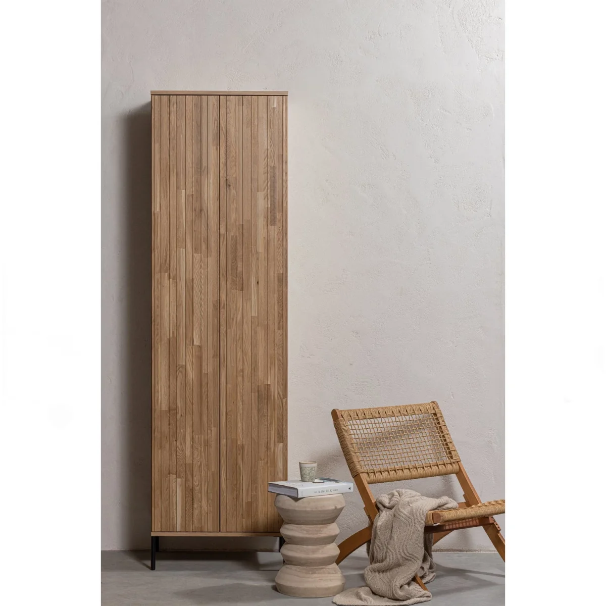 Woood New Gravure kast met lade – eiken / blanke lak - Afbeelding 3