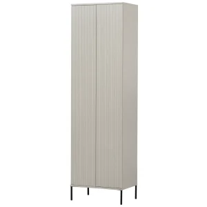 Woood New Gravure hoge kast met lade – grenen / dust