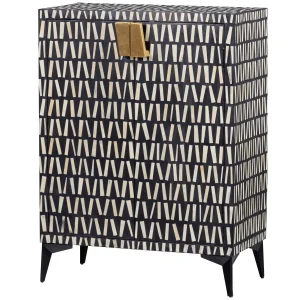 Woood Menne opbergkast – zwart / wit