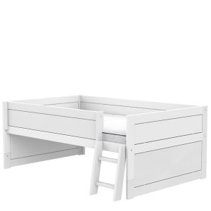 Lifetime Original kajuitbed met trapje 120×200 – wit