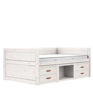 Lifetime Original kajuitbed met kastjes 120×200 – whitewash