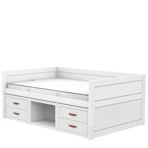 Lifetime Original kajuitbed met kastjes 120×200 – wit