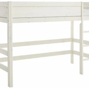 Lifetime hoogslaper 152h 90×200 rechte ladder whitewash