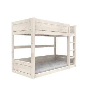 Lifetime laag stapelbed 90×200 whitewash