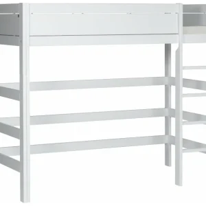 Lifetime hoogslaper 177h 90×200 rechte ladder wit