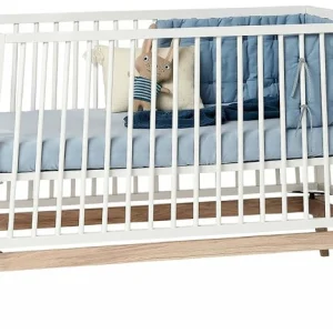 Leander Luna meegroeiledikant 70×140 – wit / eiken