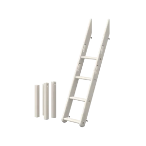 Flexa Classic potenset en ladder voor familiestapelbed whitewash