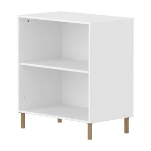 Flexa Saga boekenkast op eiken poten – wit