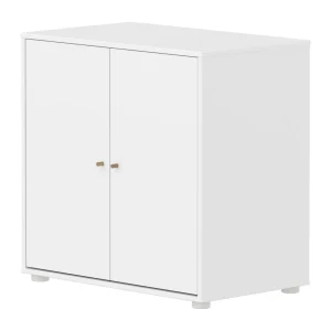 Flexa Saga kastje met eiken knoppen – Wit