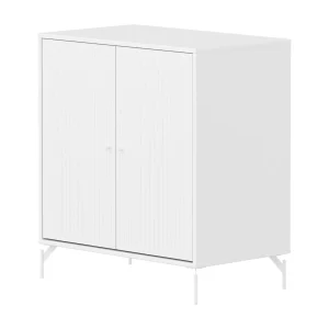 Flexa Saga kastje met witte knoppen en poten – Wit grooves