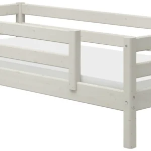 Flexa Classic bedbank met gecentreerde uitvalbeveiliging 90×200 whitewash