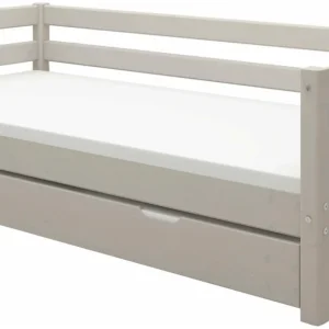Flexa Classic bedbank met onderschuifbed 90×200 greywash