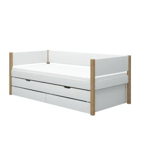 Flexa Nor Bedbank met onderschuifbed en 2 opberglades