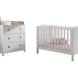 Jaxx Amori 2-delige babykamer wit