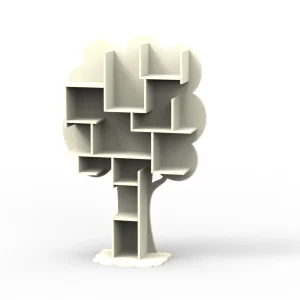 Mathy by Bols Louane boom boekenkast – beige ivoor