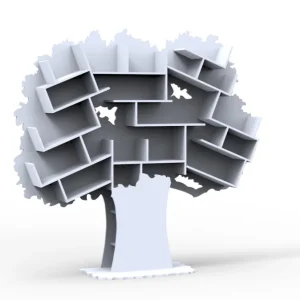 Mathy by Bols Tess grote boom boekenkast – poeder blauw