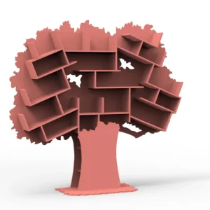 Mathy by Bols Tess grote boom boekenkast – koraal