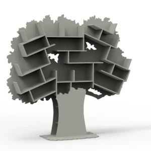 Mathy by Bols Tess grote boom boekenkast – cement grijs