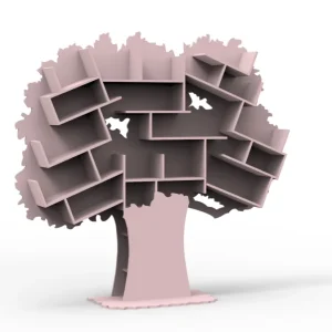 Mathy by Bols Tess grote boom boekenkast – winter roze