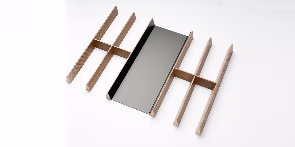 BDUTCH bestekindeling + messenhouder PRATO E