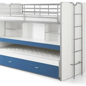 Vipack Bonny 80 Stapelbed met bureau Blauw