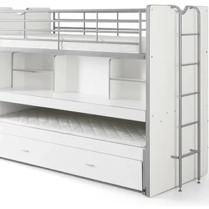 Vipack Bonny 80 Stapelbed met bureau Wit