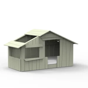 Mathy by Bols boomhut bed 90×190 – moos grijs