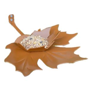 Heeej Leaf Me Bird feeder wall brown