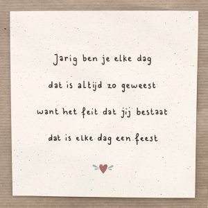Happy little moment – Jarig ben je elke dag