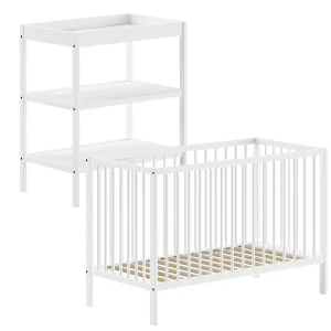 Jaxx Dino 2-delige babykamer wit