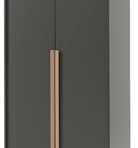 Vipack London 2 deurs kledingkast antraciet