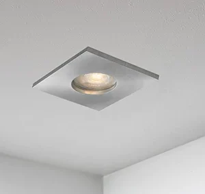 B DUTCH LED inbouwspot badkamer / veranda Square Essential IP65/IP44 Aluminium (85x85x30mm)