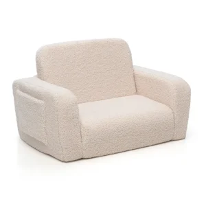 Shappy Lumi kinderfauteuil  – Teddy – Soft Cream